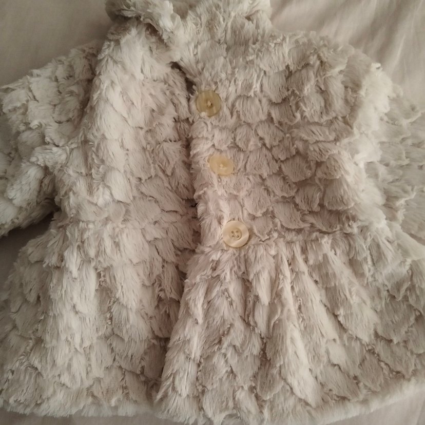 Bej Peluş  Ceket - Görsel 3