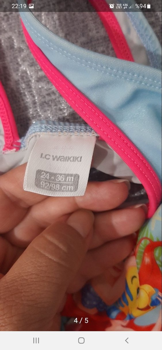 Kız Çocuk Bikini deniz kizi ariel - Görsel 3