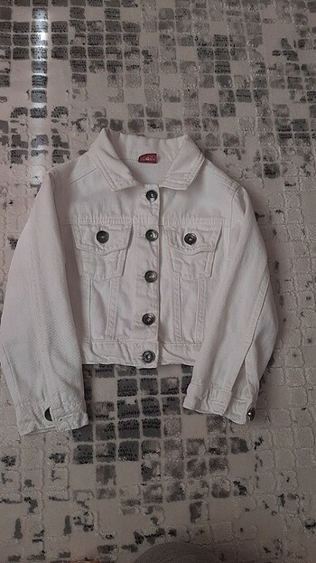 Beyaz kot ceket - Görsel 6