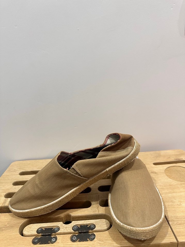 Bej Süet Kadın Espadril Düz Taban - Görsel 5