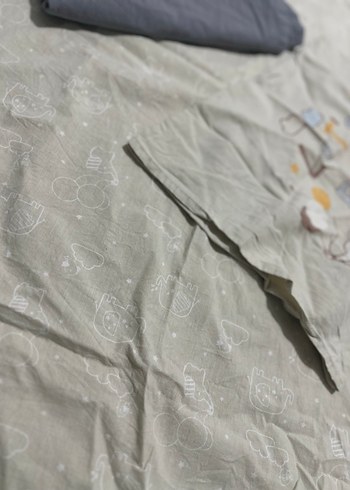 Gri Baskılı bebek nevresim - Görsel 5