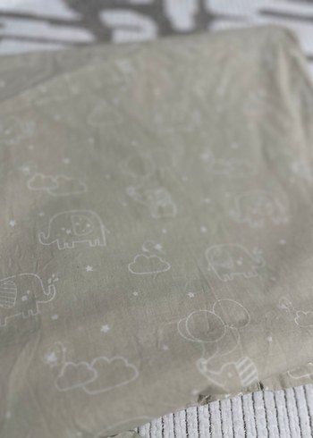 Gri Baskılı bebek nevresim - Görsel 6