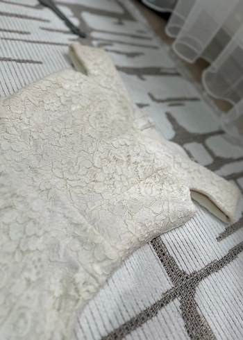 Kısa Bohem Dantel mezuniyet nikah - Görsel 3