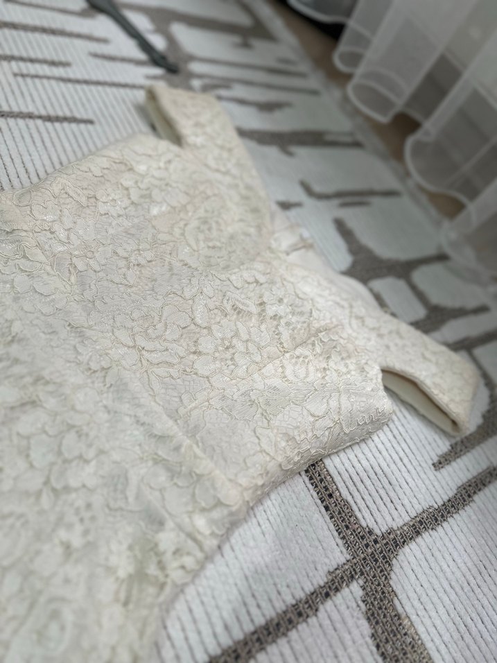 Kısa Bohem Dantel mezuniyet nikah - Görsel 3