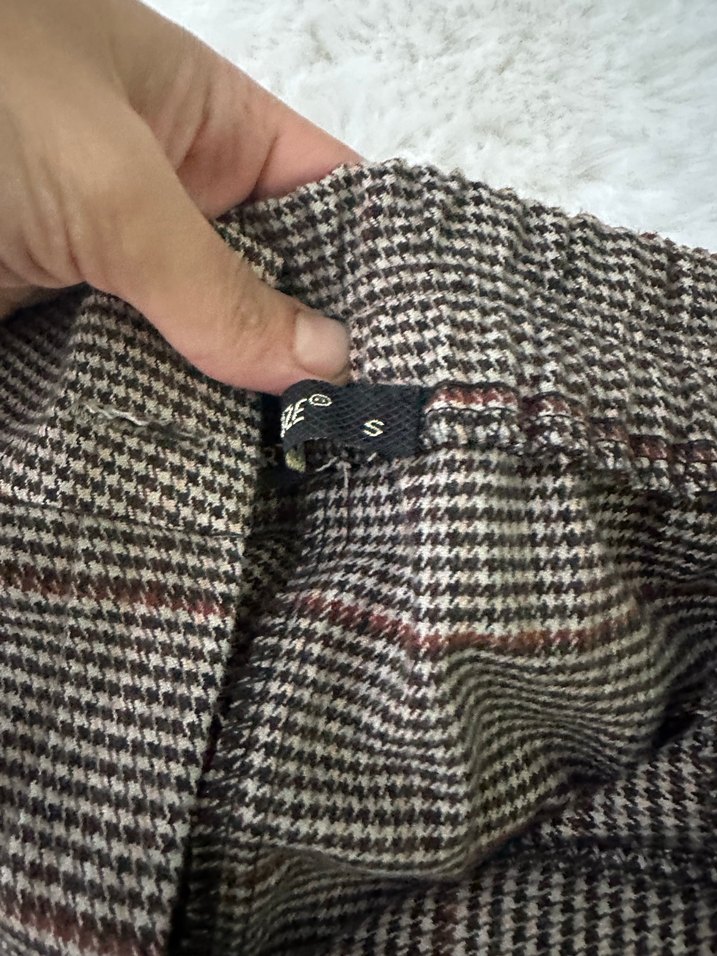 Dilvin ekoseli pantolon - Görsel 4