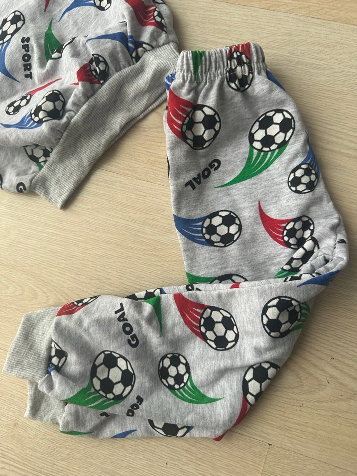 Gri Baskılı Erkek Çocuk Eşofman Takımı - Görsel 2