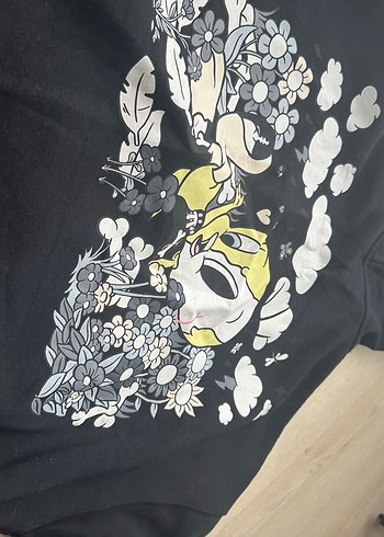 Siyah Kapüşonlu Kadın Sweatshirt - Görsel 3