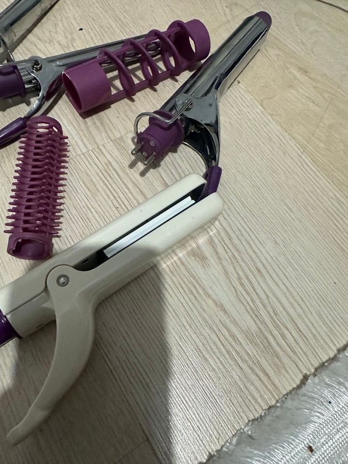 Mor ve Gri Saç Şekillendirici Seti - Görsel 2