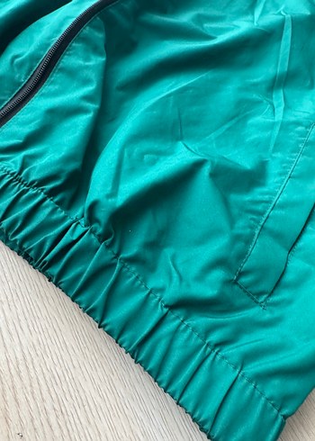 Erkek Yeşil Fermuarlı Streetwear Yağmurluk - Görsel 3