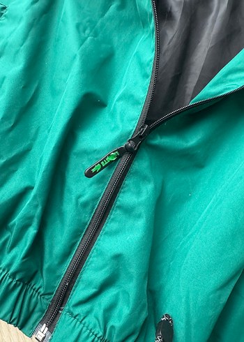 Erkek Yeşil Fermuarlı Streetwear Yağmurluk - Görsel 5