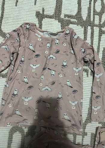 Kız Çocuk Pamuklu Pijama Takımı - Görsel 3