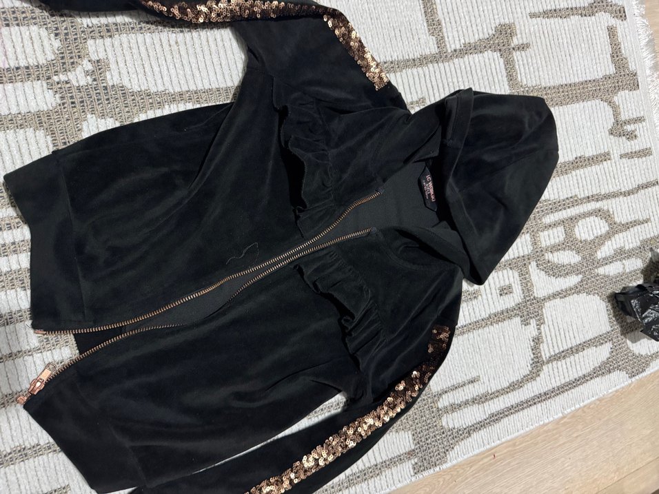 Siyah Fermuarlı kuz çocuk hırka - Görsel 4