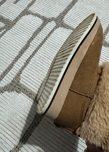 Kız Çocuk Kahverengi Süet Tüylü Bot - Görsel 7