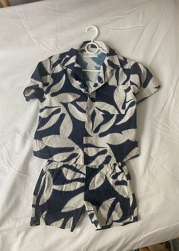 ZARA Erkek Çocuk Kısa Kollu Keten takım