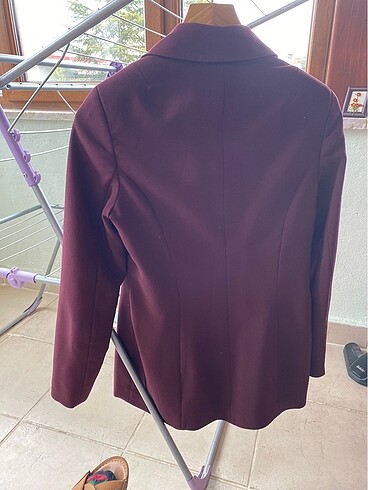 38 Beden bordo Renk Kruvaze Ceket