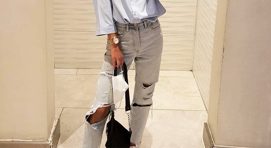 Kadın Mom Jean
