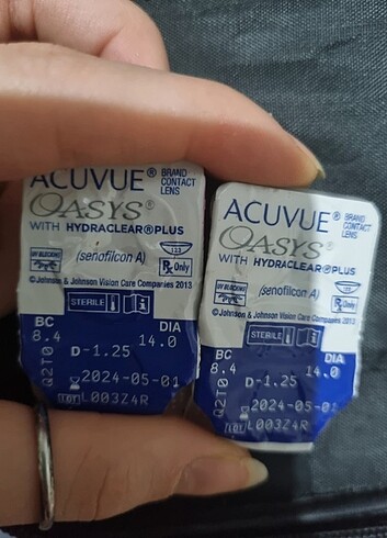 Oasis Acuvue Oasys miyop lens