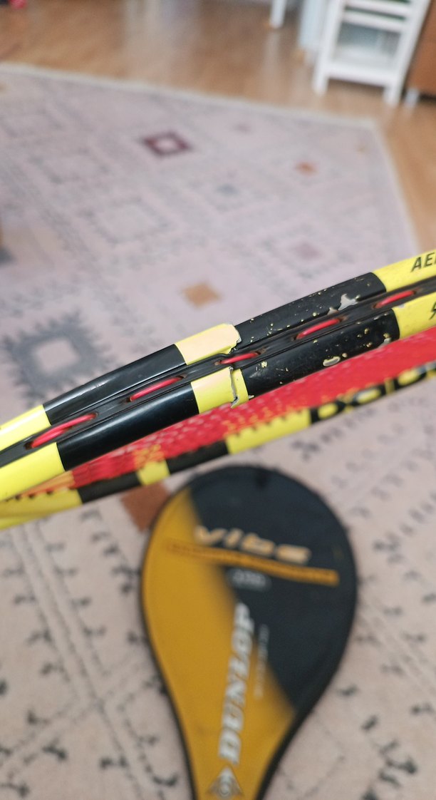 26 inç babolat Renkli Sarı Tenis Raketi Seti - Görsel 4