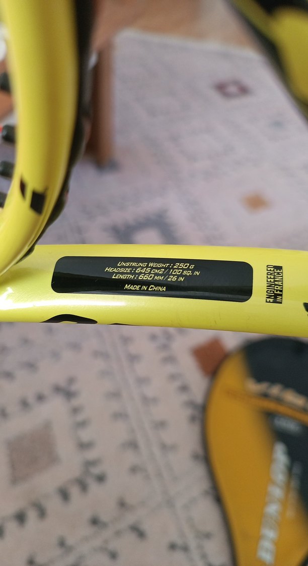 26 inç babolat Renkli Sarı Tenis Raketi Seti - Görsel 2