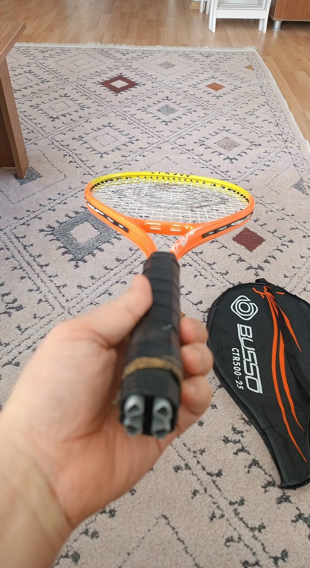 25 inç busso Turuncu Tenis Raketi ve Kılıfı - Görsel 3