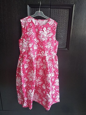 LCW 13/14 yaş pembe çiçekli elbise