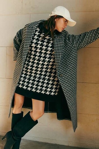 H&M Jakarlı Triko Elbise