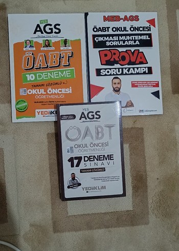 MEB-AGS Okul Öncesi Öğretmenliği Deneme ve Soru Kitapları