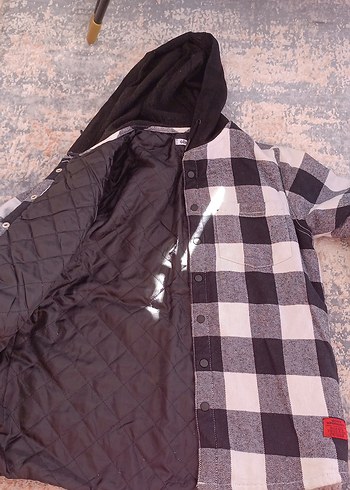 Gri Ekose Düğmeli erkek çocuk mevsimlik Gömlek - Görsel 2