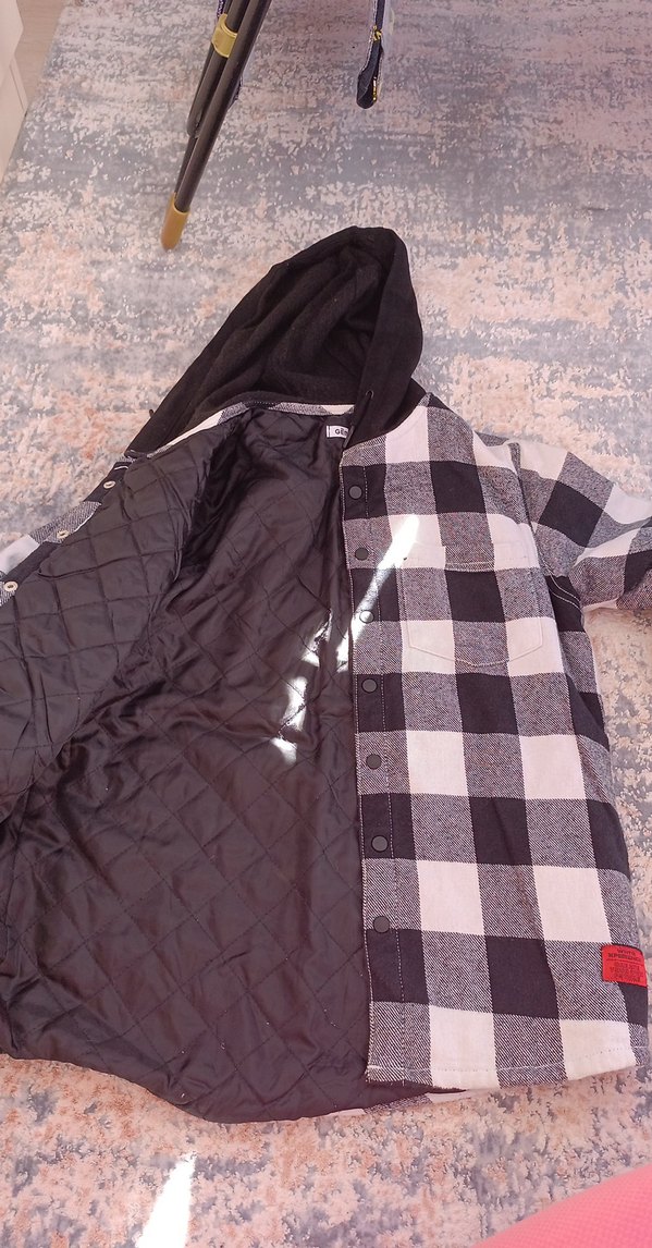 Gri Ekose Düğmeli erkek çocuk mevsimlik Gömlek - Görsel 2