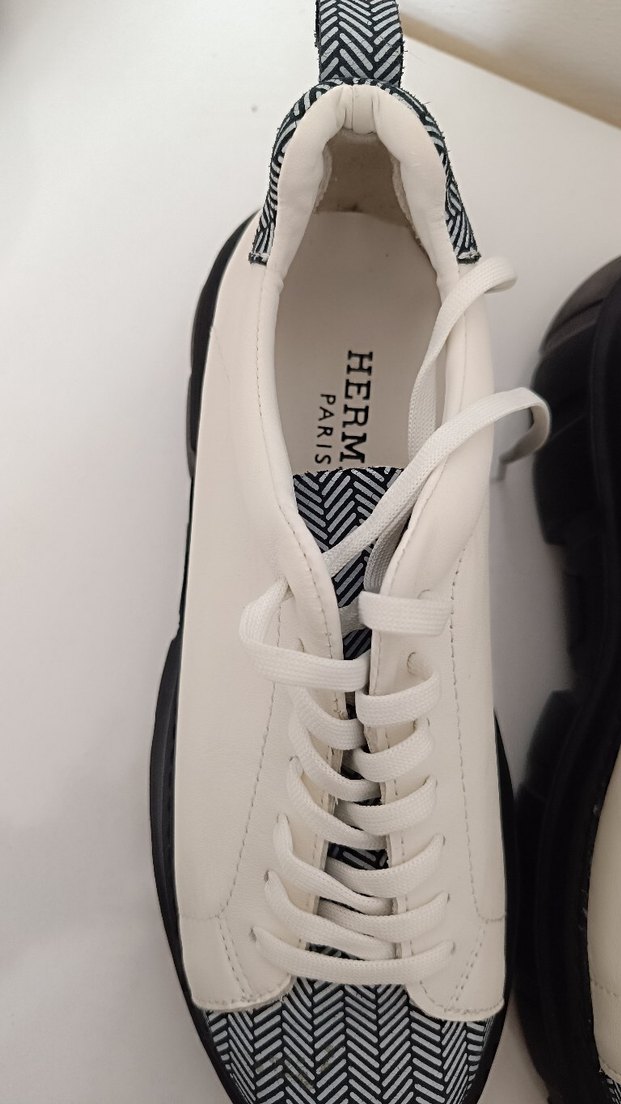 Kadın Beyaz Zebra Desenli Platform Spor Ayakkabı - Görsel 3