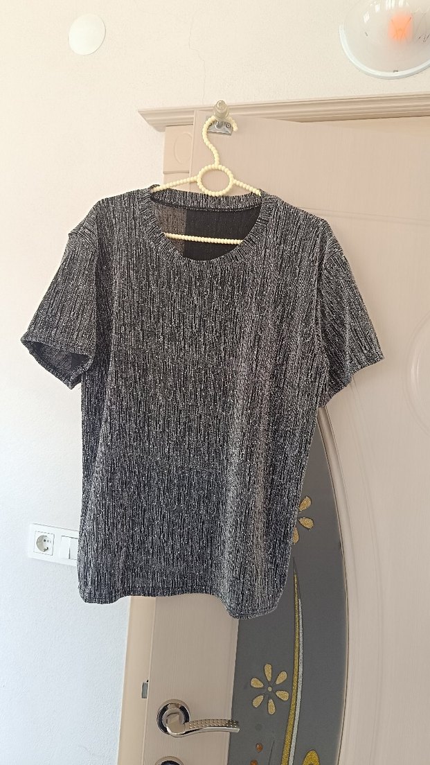 Gri Batik Desenli Kadın Pijama Takımı - Görsel 4