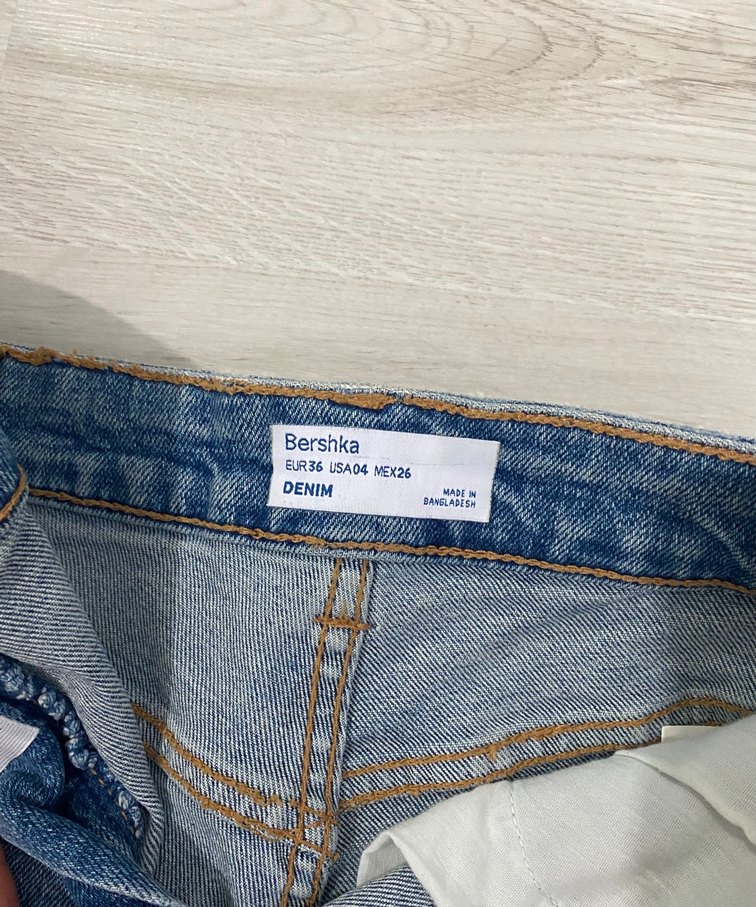 Kadın Mavi  Mini Denim Şort - Görsel 2