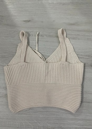 Bohem Tarzı Bej Örgü Mini Bralet - Görsel 2