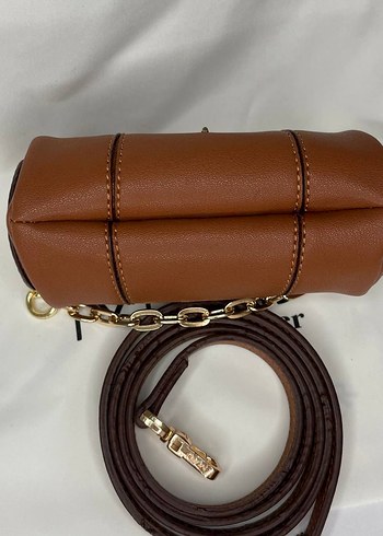  Beden camel Renk Kahverengi Askılı Çanta, Manu Atelier Mini Nano Silindir Çanta