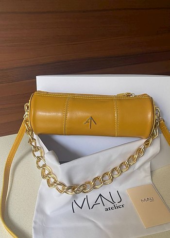 Hardal renk Manu Atelier Silindir Çanta