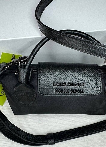  Beden siyah Renk Longchamp mini çanta 