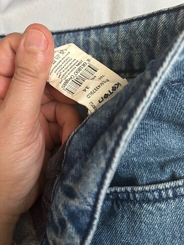 34 Beden Koton jean şort