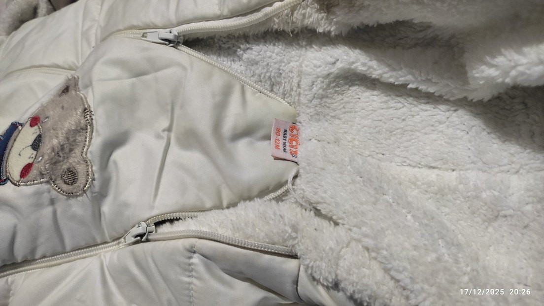 Gri Beyaz Erkek Bebek Kayak Tulumu - Görsel 2