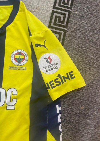 l Beden Erkek Sarı Siyah Kısa Kollu Spor Forma