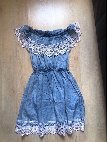 Denim elbise