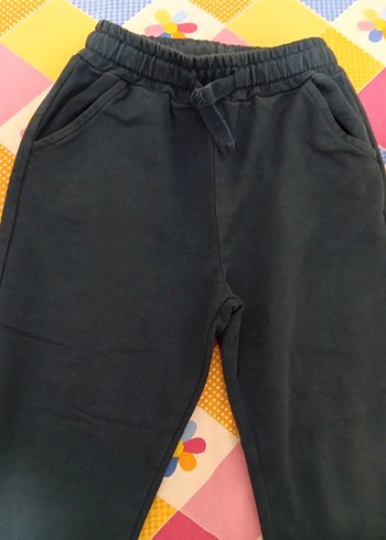 Erkek Çocuk Gri ve Lacivert Rahat Pantolon - Görsel 5