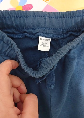 Erkek Çocuk Gri ve Lacivert Rahat Pantolon - Görsel 4