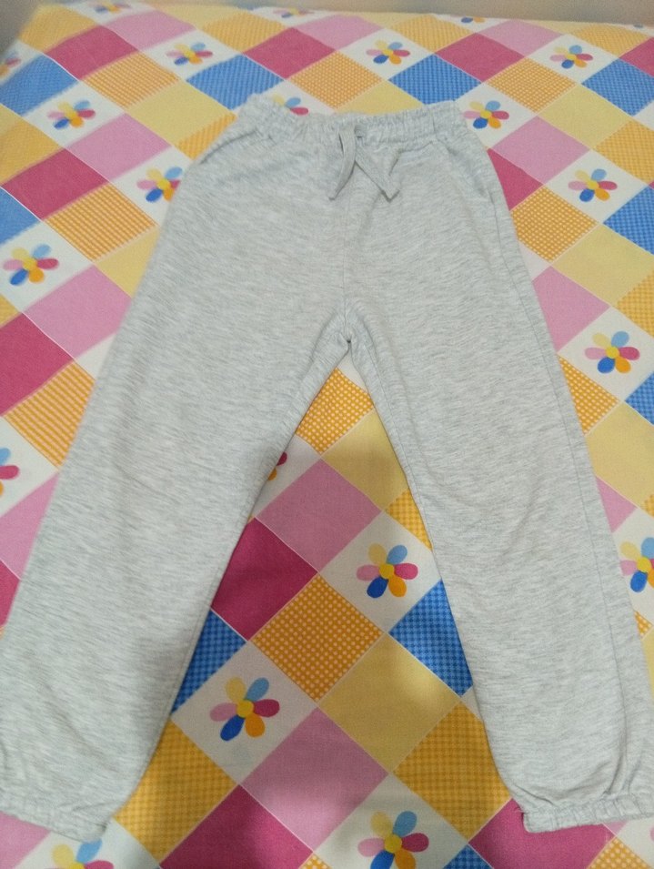 Erkek Çocuk Gri ve Lacivert Rahat Pantolon - Görsel 2