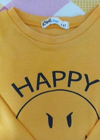 Renkli Baskılı Erkek Çocuk Sweatshirt - Görsel 3