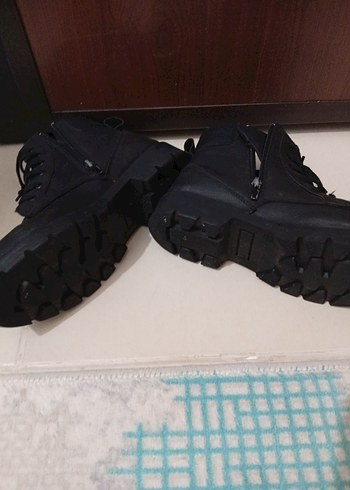 Siyah Erkek Kemerli Sokak Stili Botları - Görsel 6