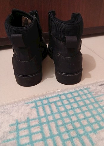 Siyah Erkek Kemerli Sokak Stili Botları - Görsel 2