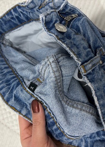Kadın Mavi Regular  Denim Pantolon - Görsel 3