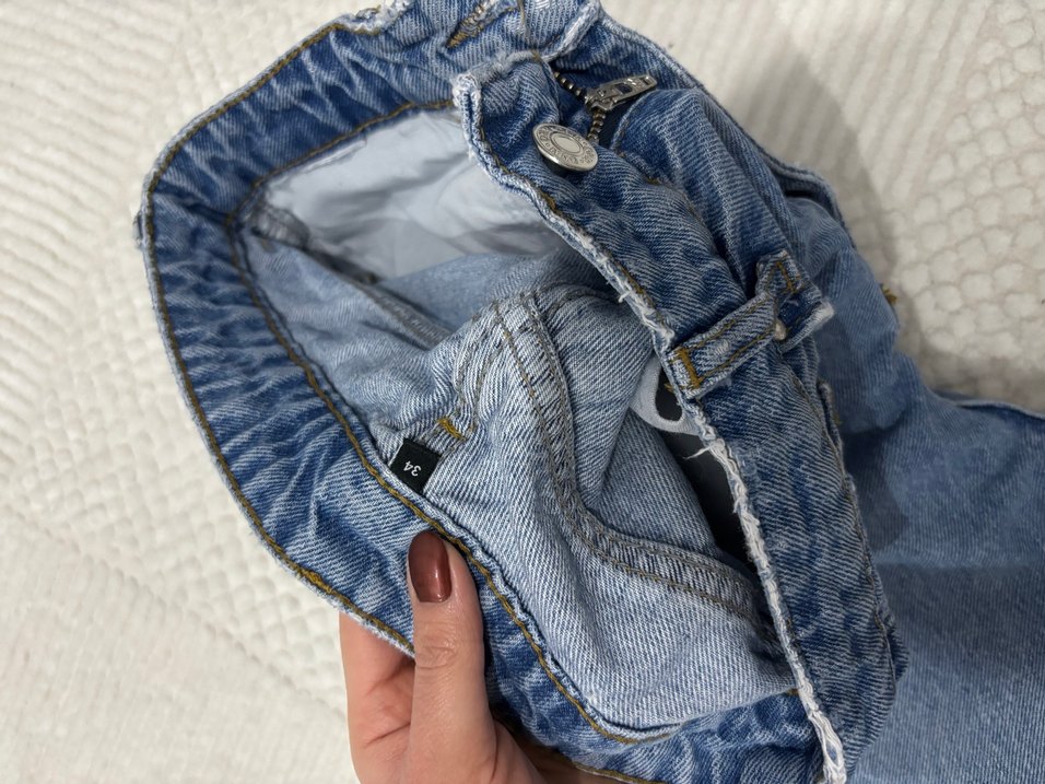 Kadın Mavi Regular  Denim Pantolon - Görsel 3