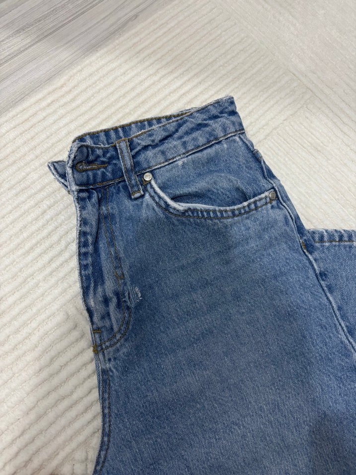 Kadın Mavi Regular  Denim Pantolon - Görsel 2