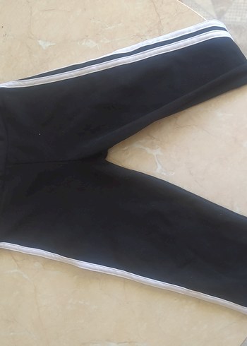 11-12 Yaş Beden siyah Renk Kız Çocuk Siyah Çizgili Tayt